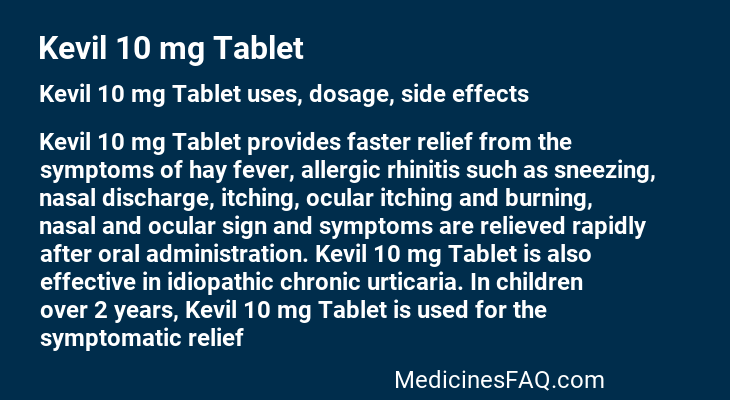 Kevil 10 mg Tablet