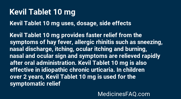 Kevil Tablet 10 mg