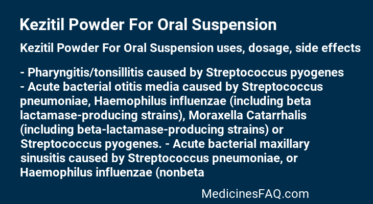 Kezitil Powder For Oral Suspension