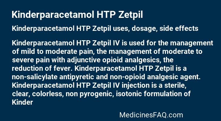 Kinderparacetamol HTP Zetpil
