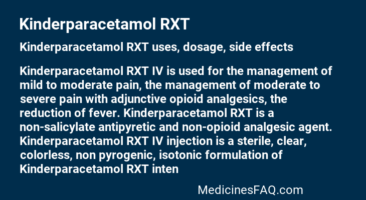 Kinderparacetamol RXT