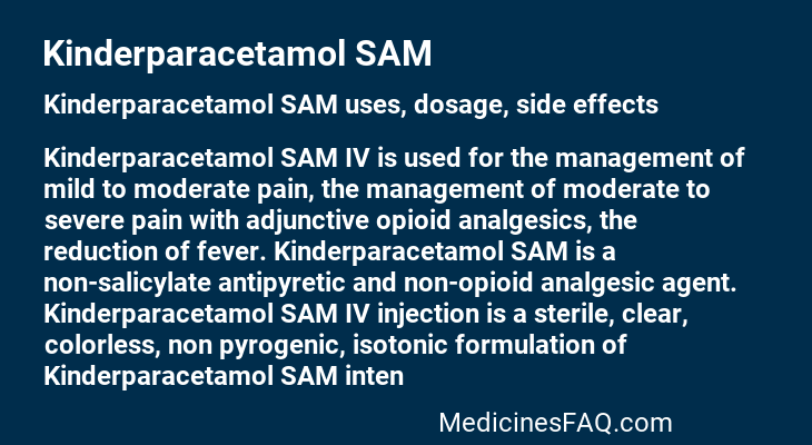 Kinderparacetamol SAM