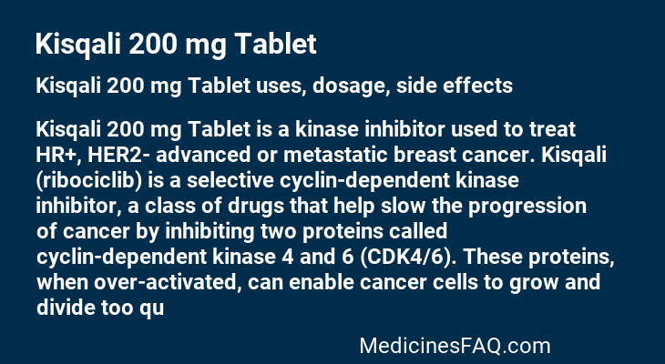 Kisqali 200 mg Tablet