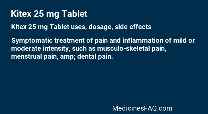 Kitex 25 mg Tablet