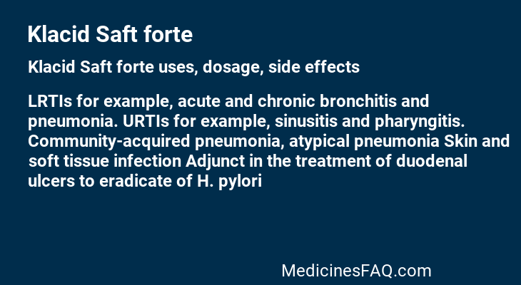 Klacid Saft forte