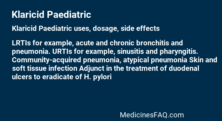 Klaricid Paediatric