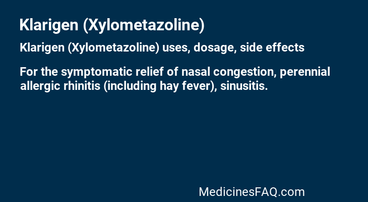 Klarigen (Xylometazoline)