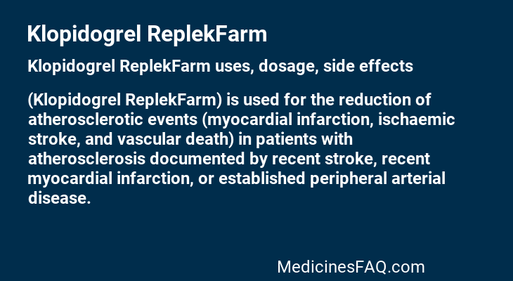 Klopidogrel ReplekFarm