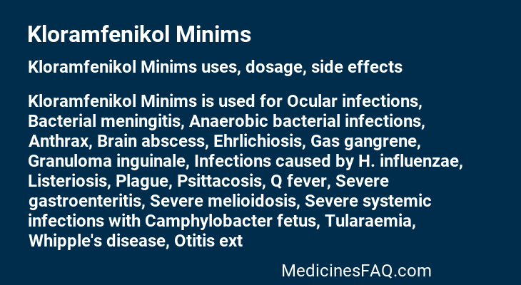 Kloramfenikol Minims