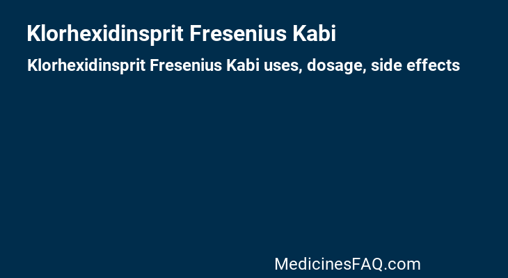 Klorhexidinsprit Fresenius Kabi