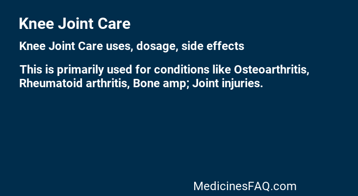 Knee Joint Care