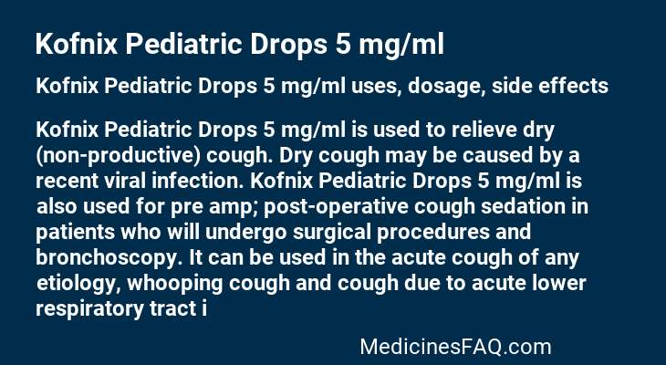 Kofnix Pediatric Drops 5 mg/ml