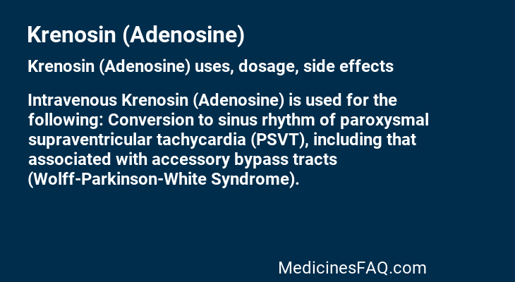 Krenosin (Adenosine)