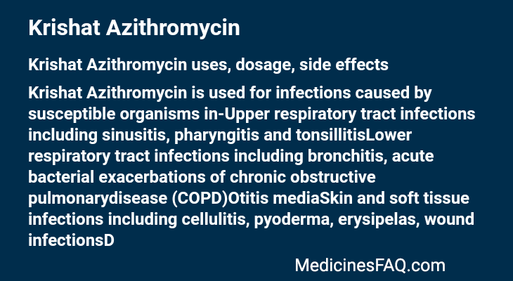 Krishat Azithromycin