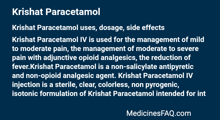 Krishat Paracetamol