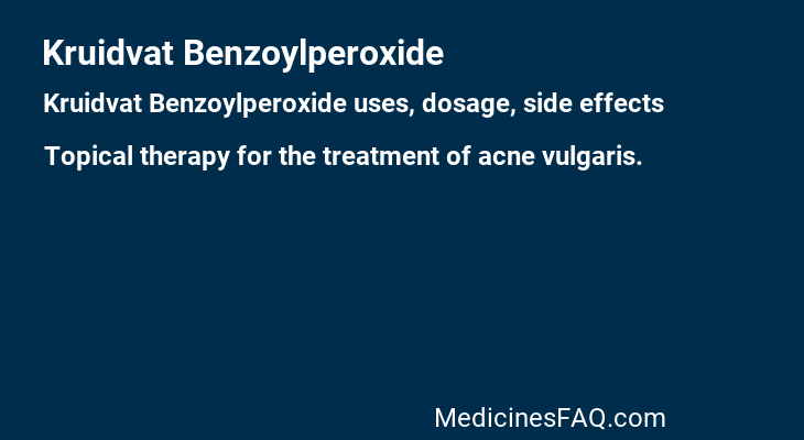 Kruidvat Benzoylperoxide