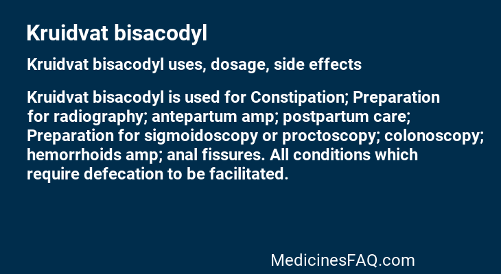 Kruidvat bisacodyl