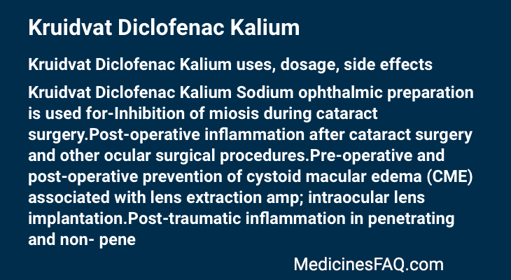 Kruidvat Diclofenac Kalium