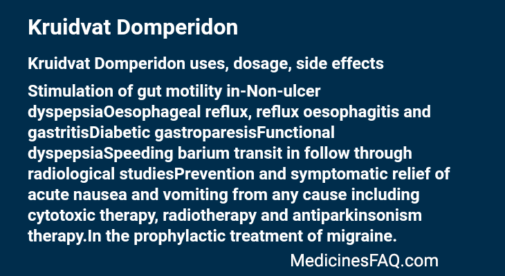 Kruidvat Domperidon
