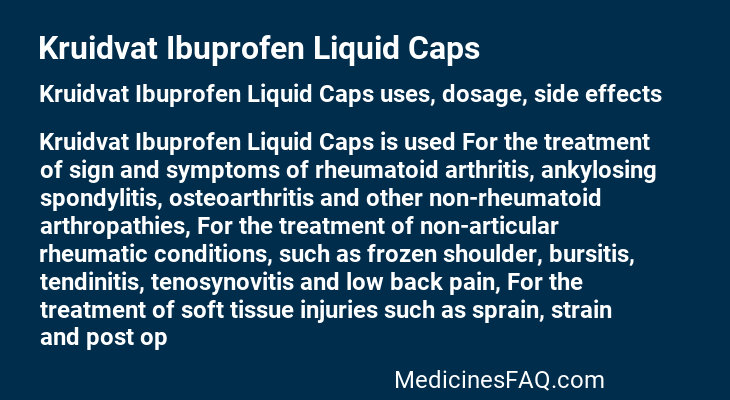 Kruidvat Ibuprofen Liquid Caps