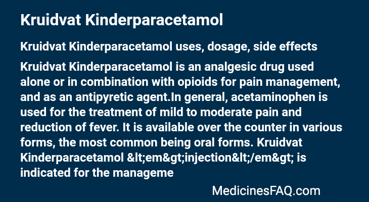 Kruidvat Kinderparacetamol