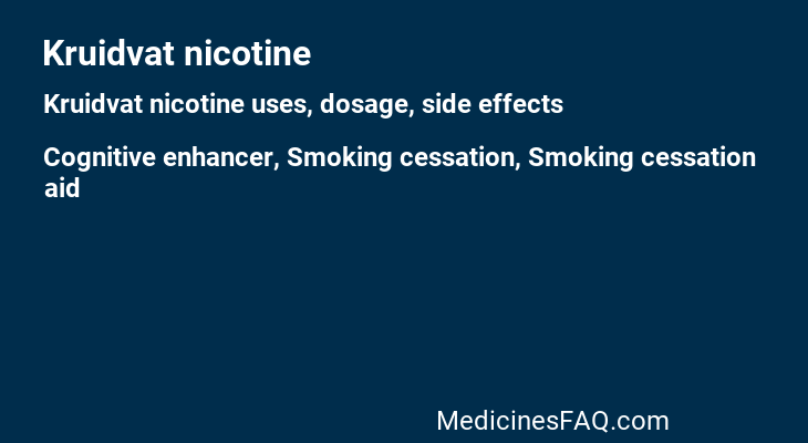 Kruidvat nicotine