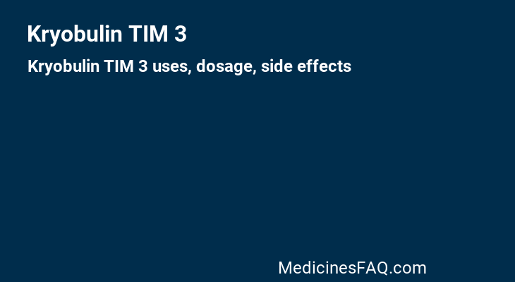 Kryobulin TIM 3