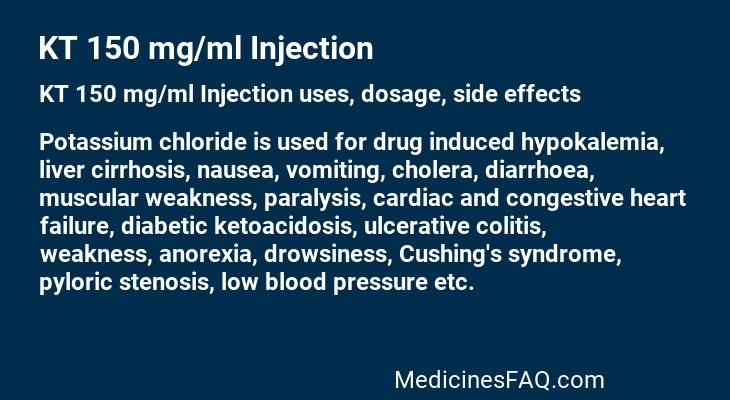 KT 150 mg/ml Injection