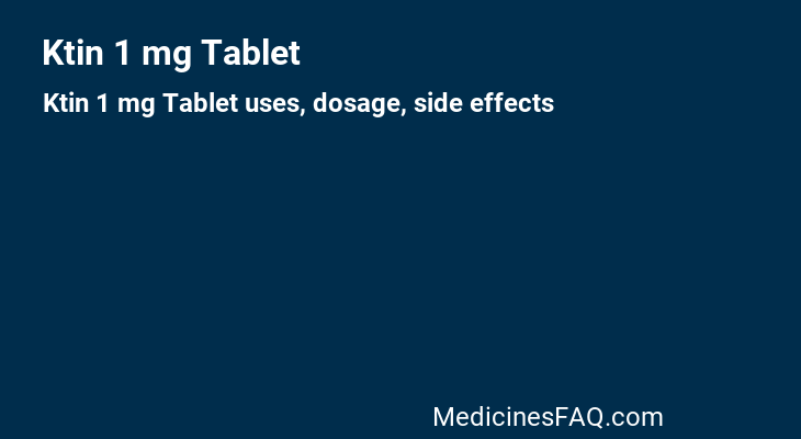 Ktin 1 mg Tablet