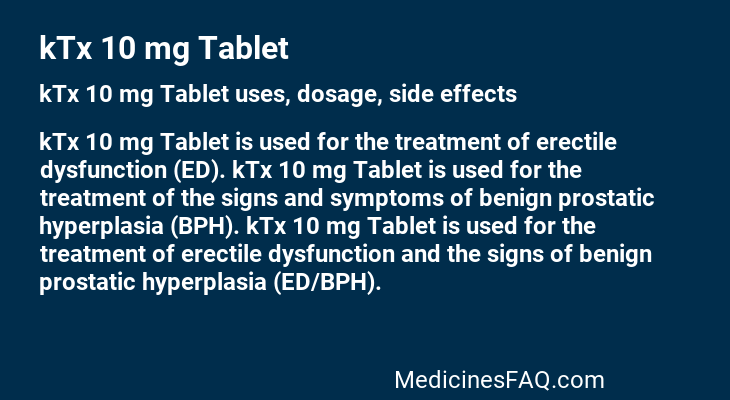 kTx 10 mg Tablet