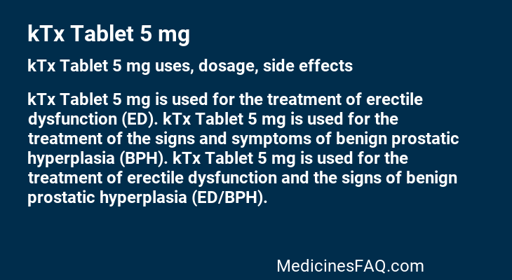 kTx Tablet 5 mg