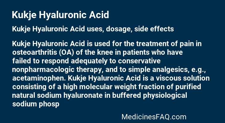 Kukje Hyaluronic Acid