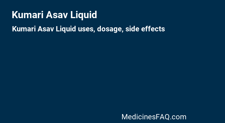 Kumari Asav Liquid