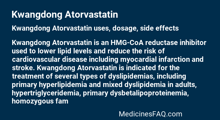 Kwangdong Atorvastatin