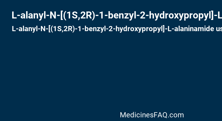 L-alanyl-N-[(1S,2R)-1-benzyl-2-hydroxypropyl]-L-alaninamide