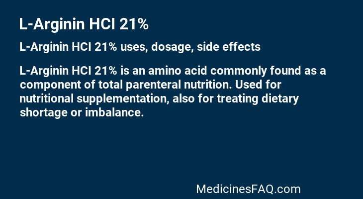 L-Arginin HCI 21%