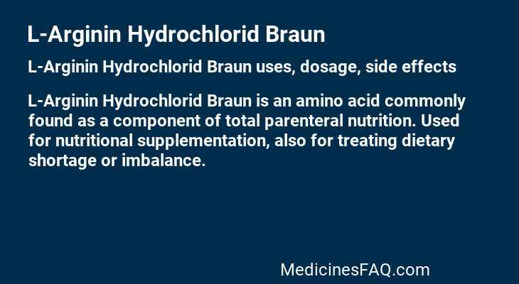 L-Arginin Hydrochlorid Braun