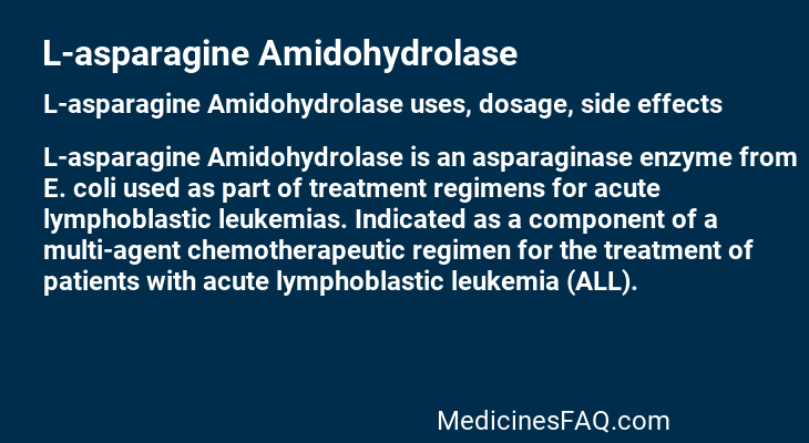 L-asparagine Amidohydrolase