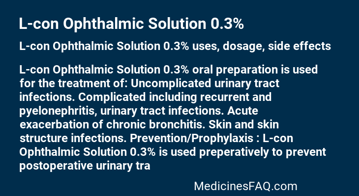 L-con Ophthalmic Solution 0.3%