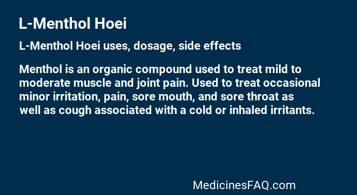 L-Menthol Hoei