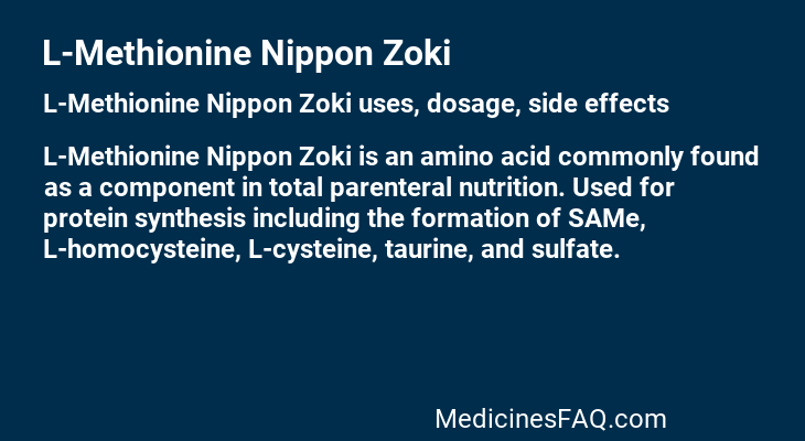 L-Methionine Nippon Zoki