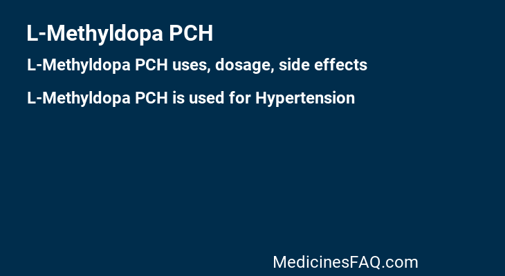 L-Methyldopa PCH