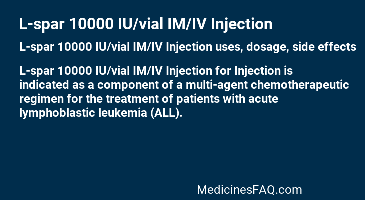 L-spar 10000 IU/vial IM/IV Injection