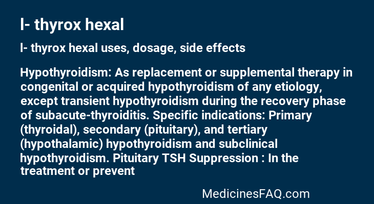 l- thyrox hexal