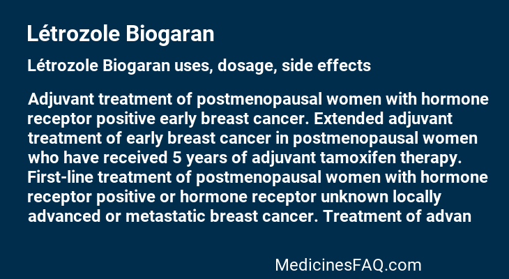 Létrozole Biogaran