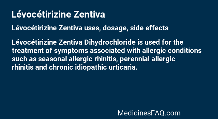 Lévocétirizine Zentiva