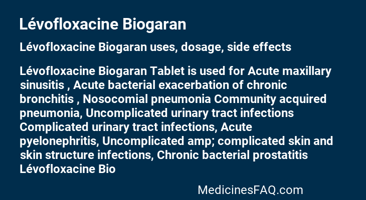 Lévofloxacine Biogaran