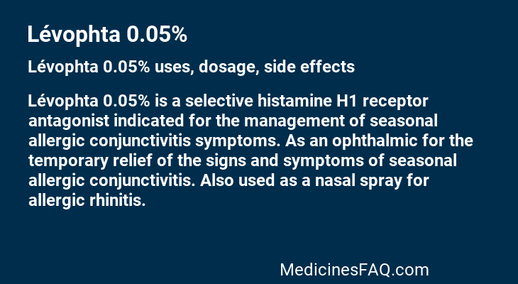 Lévophta 0.05%