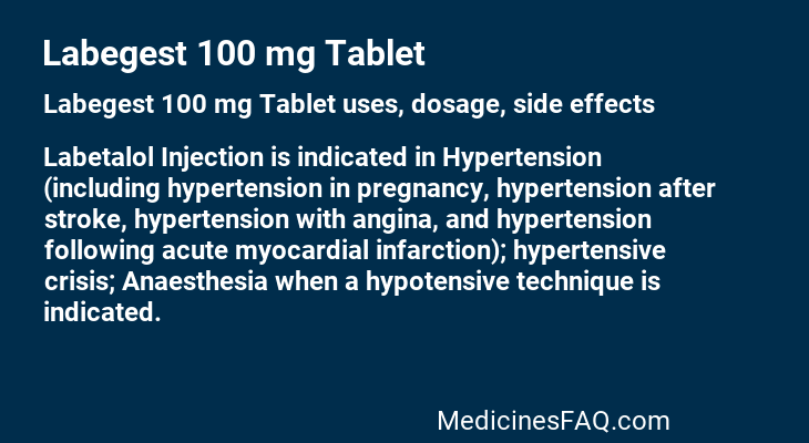 Labegest 100 mg Tablet