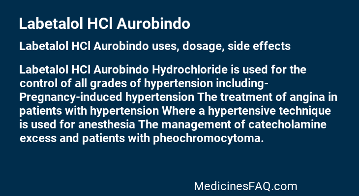 Labetalol HCl Aurobindo